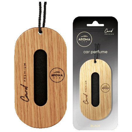 Aroma car Premium Wood Card  (black)                                                                                                                                                                                                                                                