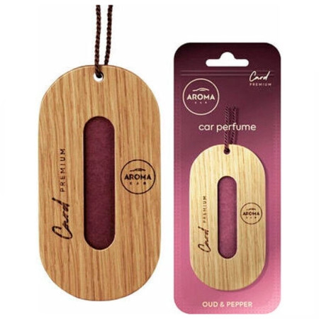 Aroma car Premium Wood Card  (oud&pepper)                                                                                                                                                                                                                                                