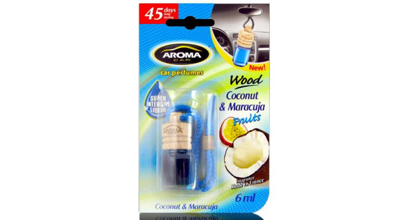 Ароматизатор Aroma car Wood - Maracuja-Coconut 6ml                                                                                                                                                                                        