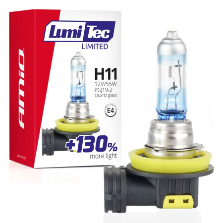 галогенная лампа H11 12V/55W LumiTec Limited +130%                                                                                                                                                                                                                                                