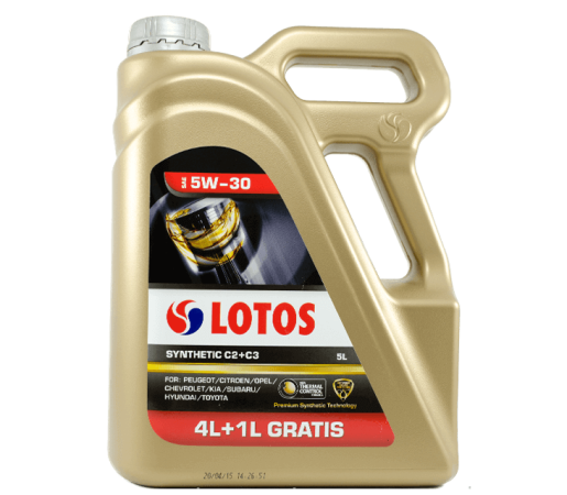 Масло LOTOS 5W30 Synthetic C2+C3 5L                                                                                                                                                                                        